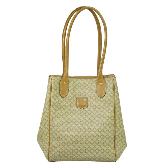 CELINE マカダム ショルダーバッグ ベージュ