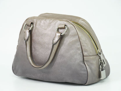 PRADA ハンドバッグ メタリックベージュ