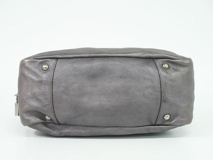 PRADA ハンドバッグ メタリックベージュ