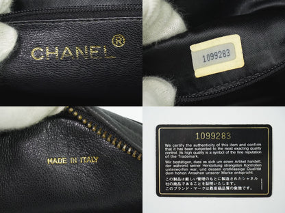 CHANEL ココマーク タッセル ポーチ ブラック