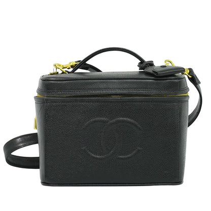 CHANEL ココマーク 2WAY バニティバッグ ブラック