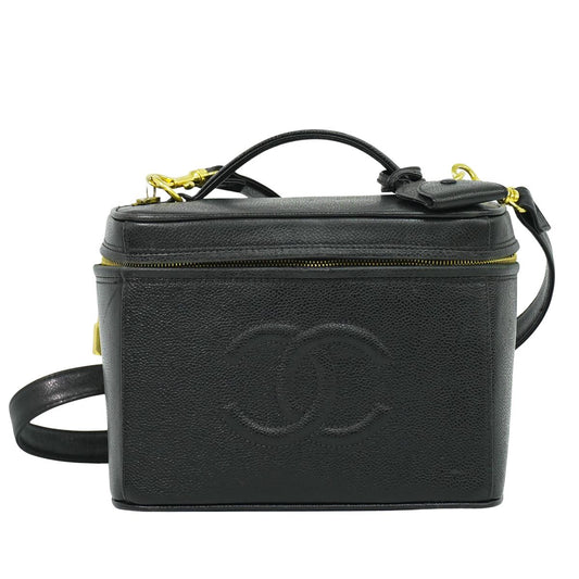 CHANEL ココマーク 2WAY バニティバッグ ブラック