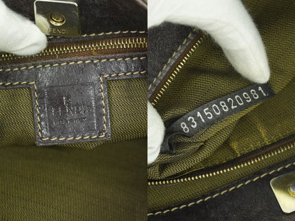 FENDI ズッカ ショルダーバッグ ブラウン
