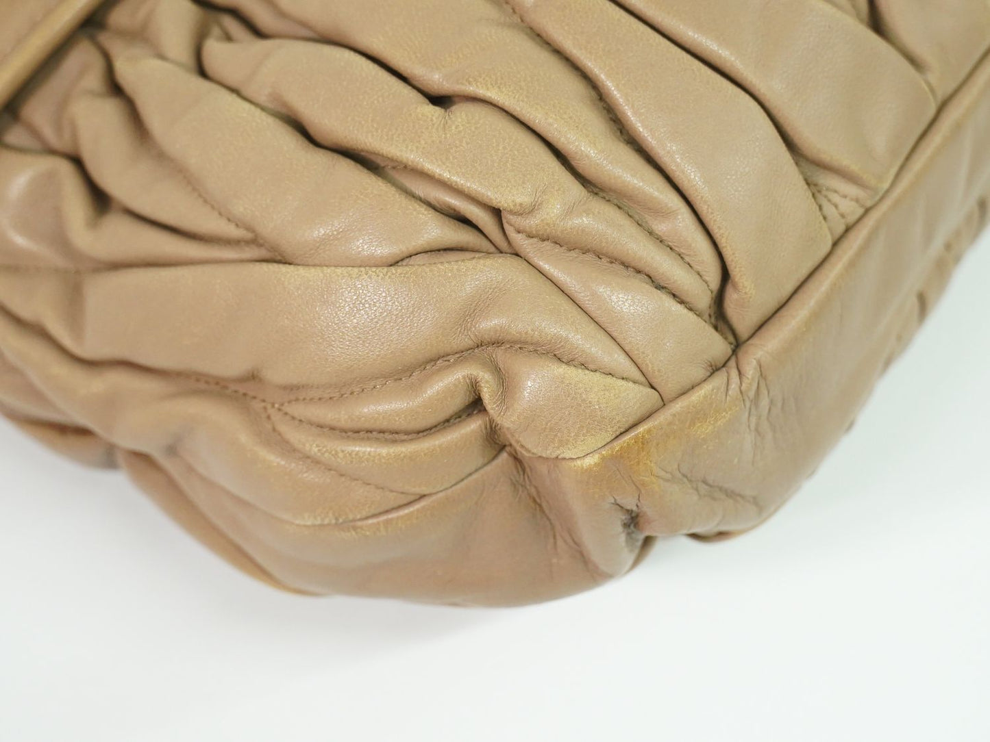 MIU MIU マテラッセ 2WAY ショルダーバッグ ピンクベージュ