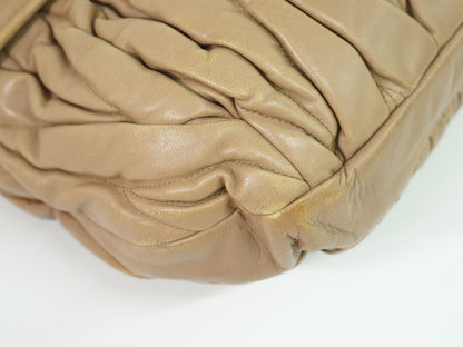 MIU MIU マテラッセ 2WAY ショルダーバッグ ピンクベージュ