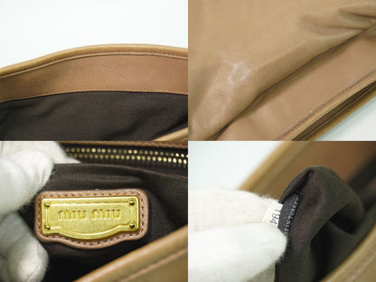 MIU MIU マテラッセ 2WAY ショルダーバッグ ピンクベージュ