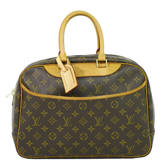 LOUIS VUITTON ドーヴィル モノグラム ハンドバッグ ブラウン M47270