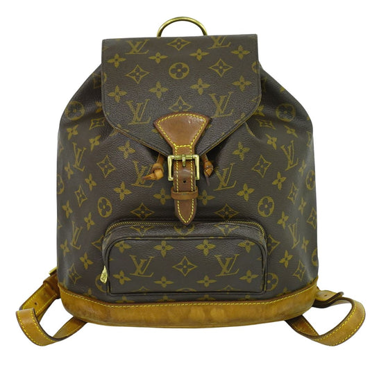 LOUIS VUITTON モンスリ MM リュックサック モノグラム ブラウン M51136