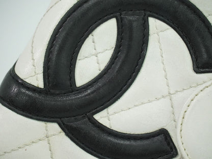 CHANEL カンボンライン 手帳カバー ホワイト ブラック