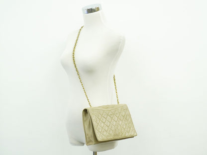 CHANEL マトラッセ ココマーク ショルダーバッグ ベージュ