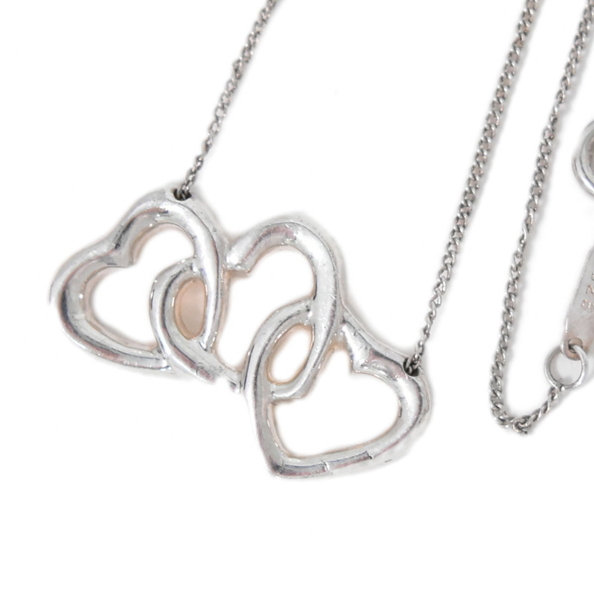TIFFANY & Co. トリプル オープンハート 925 ネックレス シルバー
