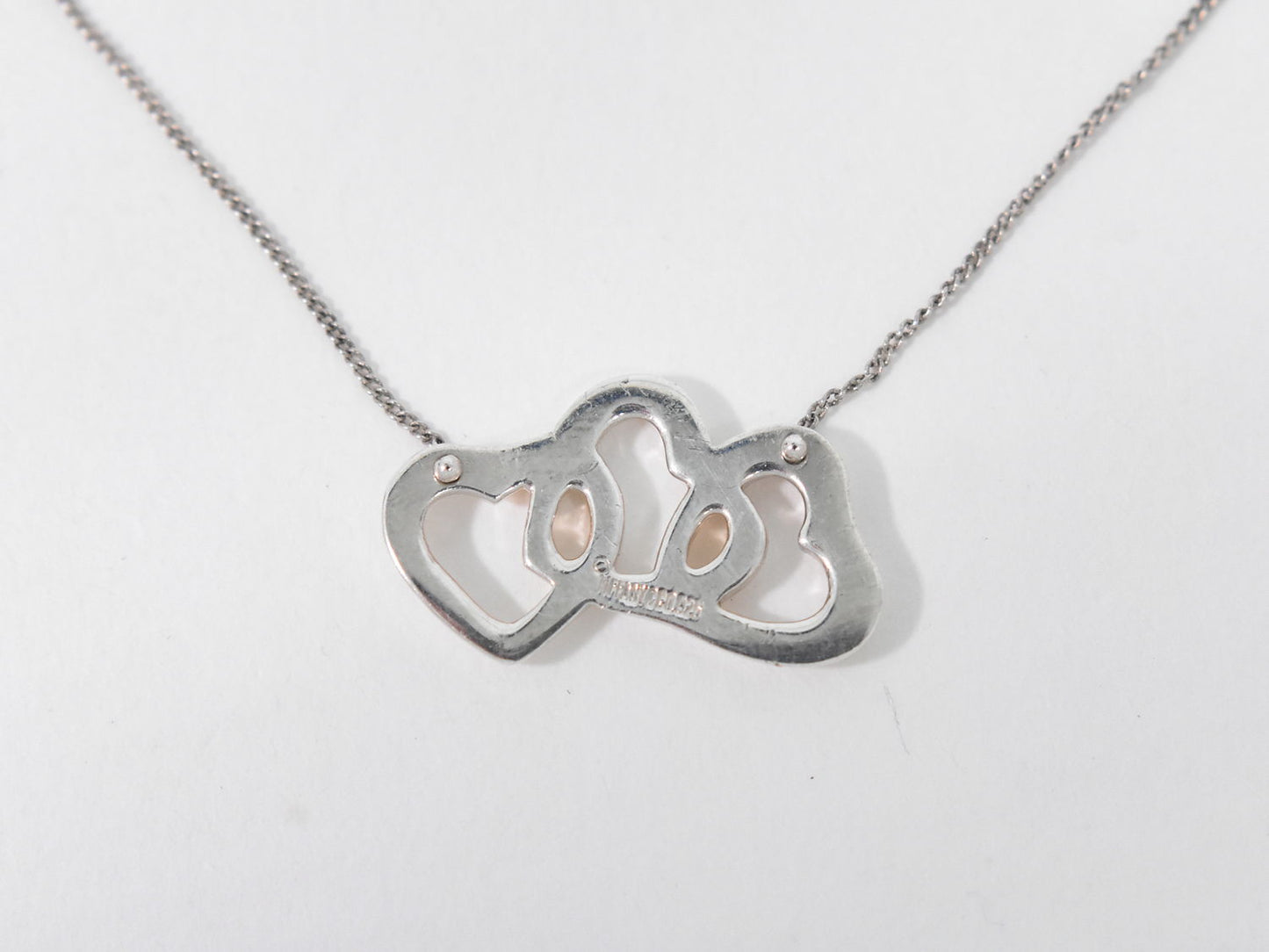TIFFANY & Co. トリプル オープンハート 925 ネックレス シルバー