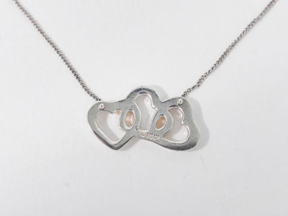 TIFFANY & Co. トリプル オープンハート 925 ネックレス シルバー