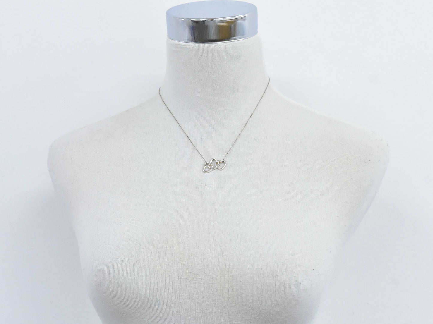 TIFFANY & Co. トリプル オープンハート 925 ネックレス シルバー