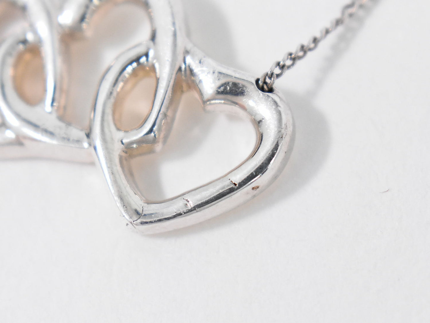 TIFFANY & Co. トリプル オープンハート 925 ネックレス シルバー