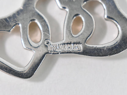 TIFFANY & Co. トリプル オープンハート 925 ネックレス シルバー