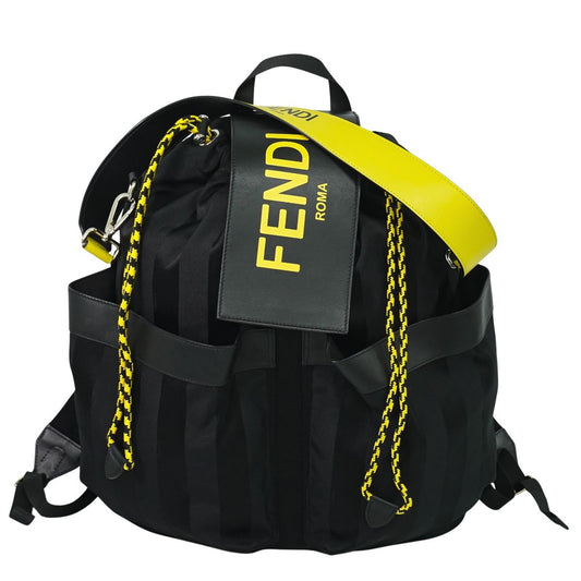 FENDI ストライク ペカン 2WAY リュックサック ブラック イエロー 7VZ056