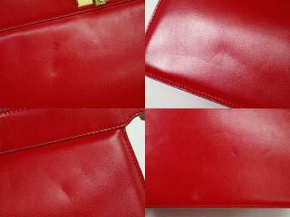 FENDI ピーカブー アイシーユー イーストウエスト 2WAY ショルダーバッグ レッド 8BN323
