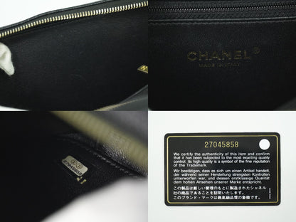 CHANEL CCフィリグリー 2WAY バニティバッグ ショルダーバッグ ブラック
