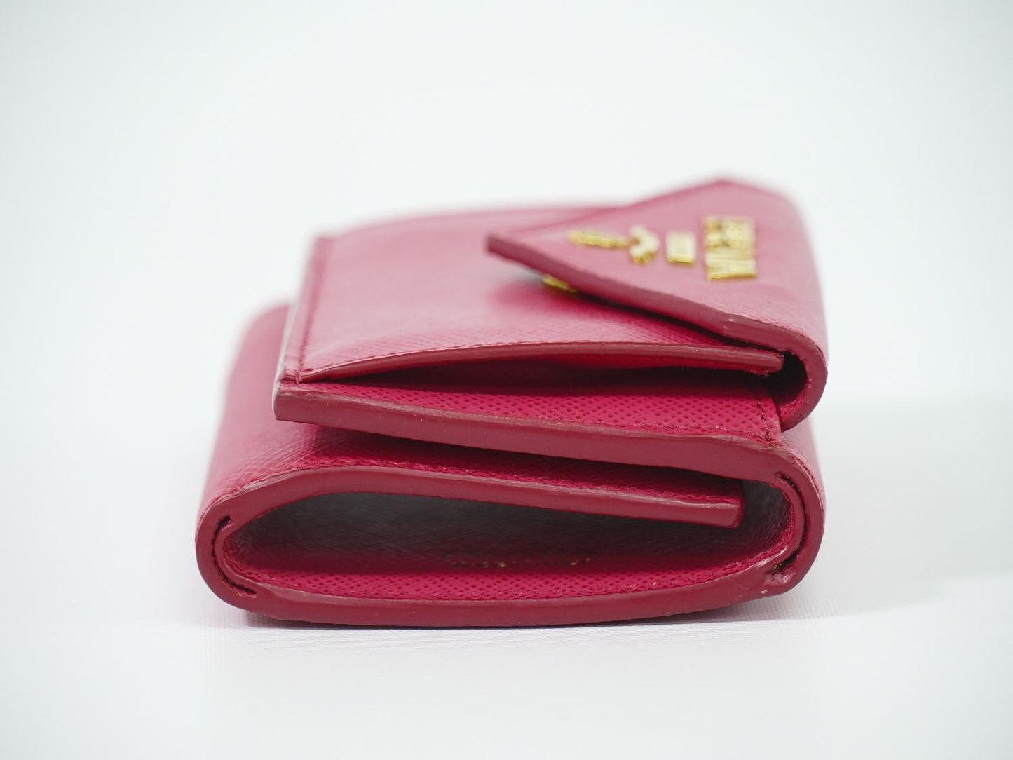 PRADA サフィアーノ 折財布 ピンク 1MH021