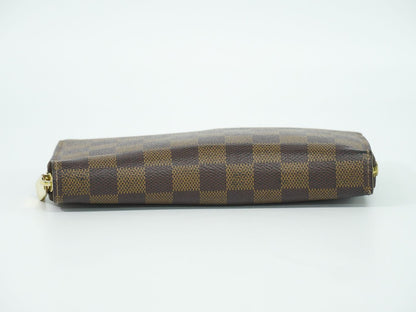 LOUIS VUITTON 新型 ジッピーウォレット ダミエ エベヌ 長財布 N60046