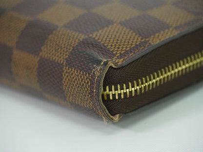 LOUIS VUITTON 新型 ジッピーウォレット ダミエ エベヌ 長財布 N60046