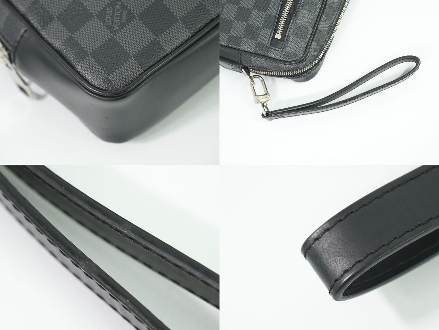 LOUIS VUITTON ポシェット カサイ ダミエ グラフィット クラッチバッグ N41664