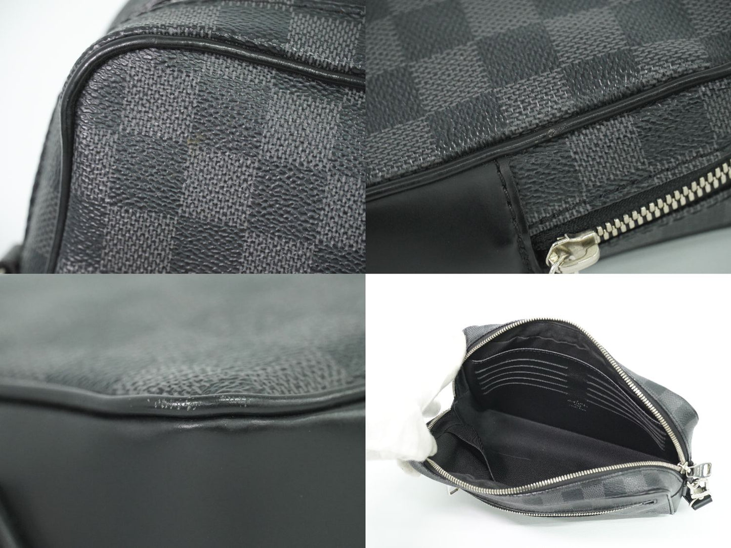 LOUIS VUITTON ポシェット カサイ ダミエ グラフィット クラッチバッグ N41664