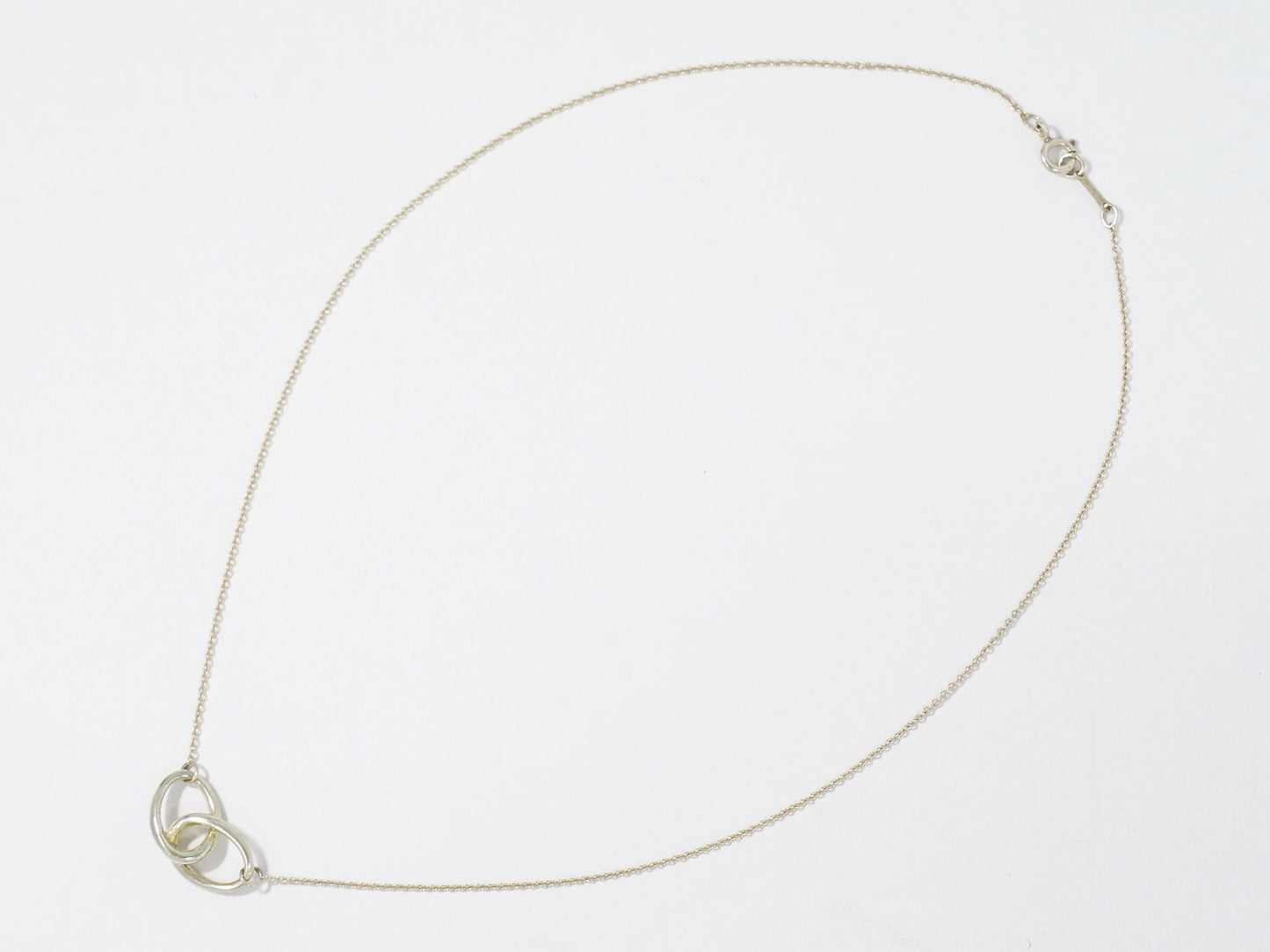 TIFFANY & Co. ダブルループ 925 ネックレス シルバー