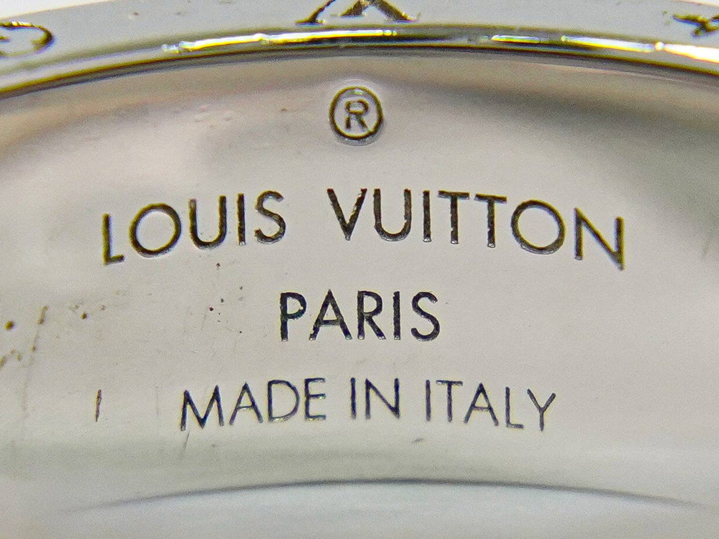 LOUIS VUITTON バーグ LVカラーズ リング 指輪 L 21.5号 メタル イエロー M00518