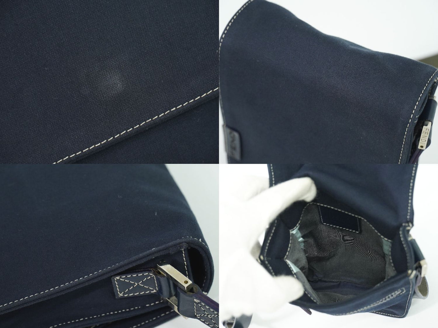 FENDI ショルダーバッグ ネイビー 16071