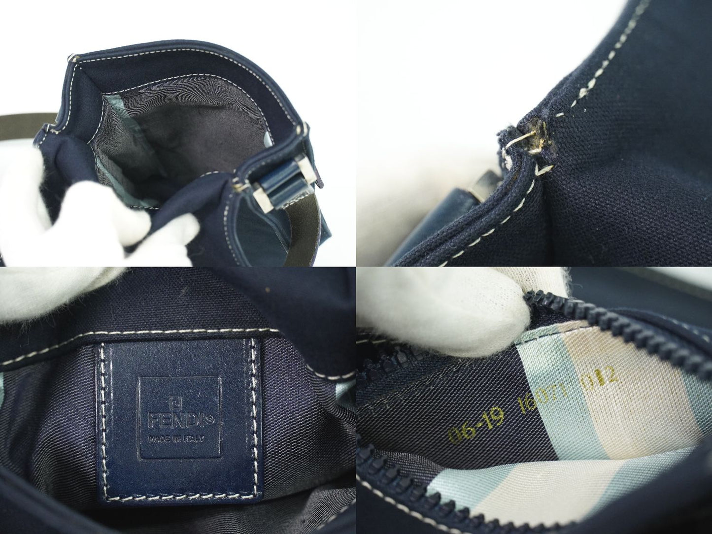 FENDI ショルダーバッグ ネイビー 16071