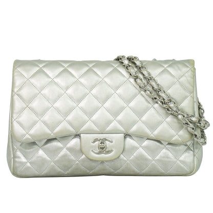 CHANEL ココマーク マトラッセ ショルダーバッグ シルバー