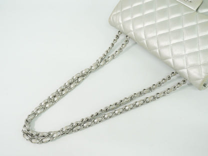CHANEL ココマーク マトラッセ ショルダーバッグ シルバー