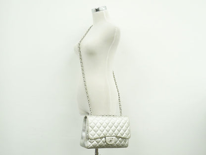 CHANEL ココマーク マトラッセ ショルダーバッグ シルバー