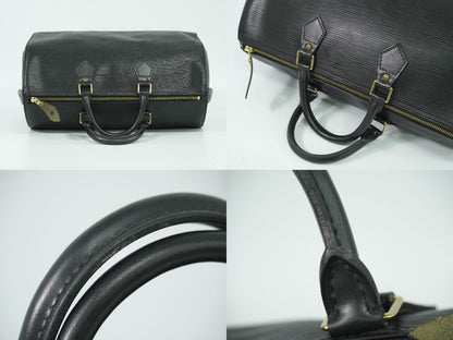 LOUIS VUITTON スピーディ 35 エピ レザー ミニ ボストンバッグ ノワール M42992