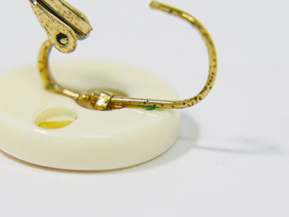 CHANEL カメリア ピアス プラスチック GP アイボリー ピンク