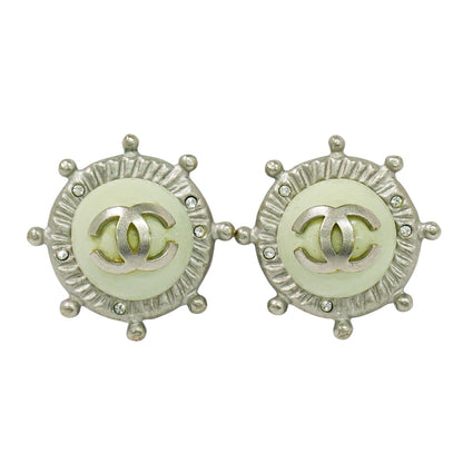 CHANEL ココマーク ラインストーン メタル イヤリング