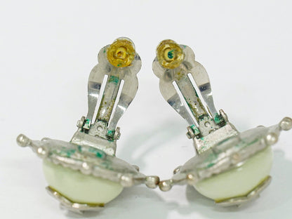 CHANEL ココマーク ラインストーン メタル イヤリング