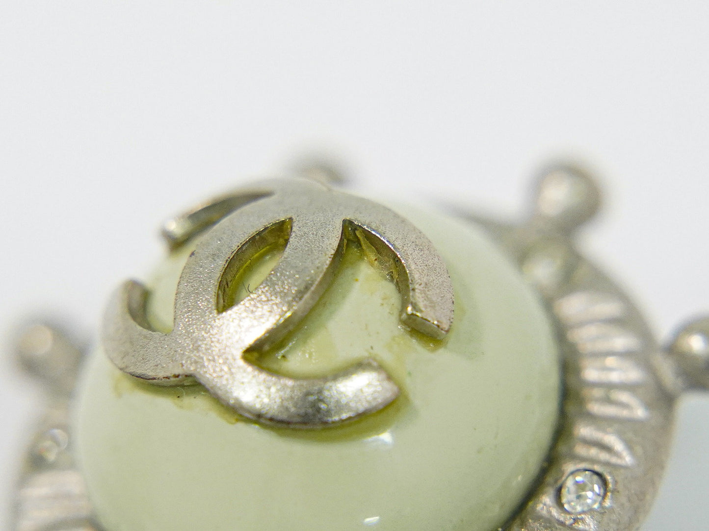 CHANEL ココマーク ラインストーン メタル イヤリング