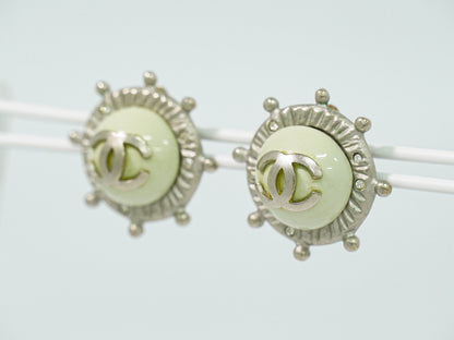 CHANEL ココマーク ラインストーン メタル イヤリング
