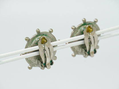 CHANEL ココマーク ラインストーン メタル イヤリング