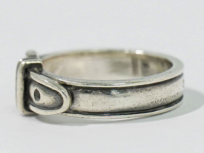 HERMES サンチュール ベルト モチーフ 925 リング 12.5号 シルバー