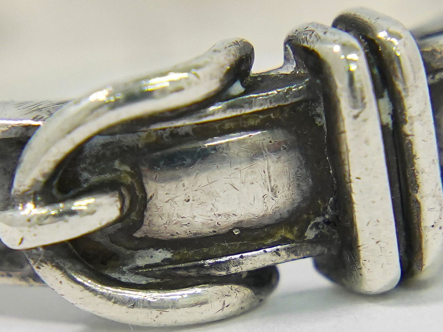 HERMES サンチュール ベルト モチーフ 925 リング 12.5号 シルバー