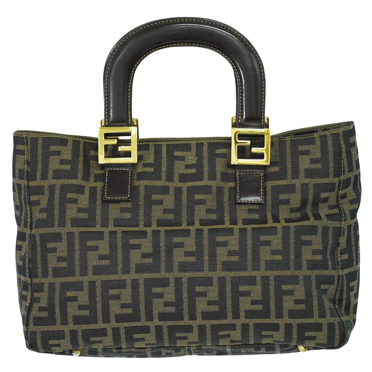FENDI ズッカ ハンドバッグ ブラウン 26329