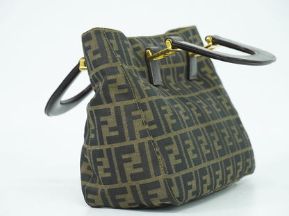 FENDI ズッカ ハンドバッグ ブラウン 26329
