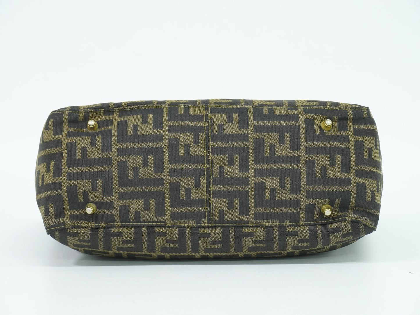 FENDI ズッカ ハンドバッグ ブラウン 26329