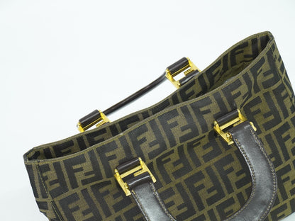 FENDI ズッカ ハンドバッグ ブラウン 26329