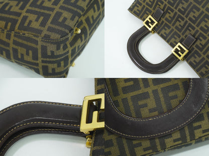 FENDI ズッカ ハンドバッグ ブラウン 26329