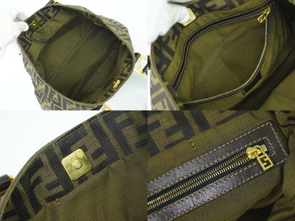 FENDI ズッカ ハンドバッグ ブラウン 26329